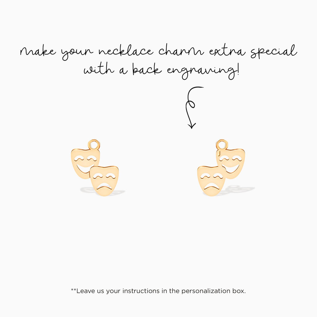 Gold Theatre Masks Charm