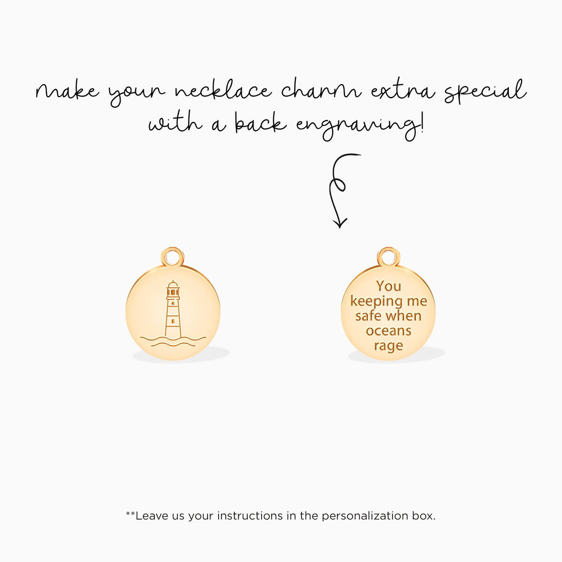 Lighthouse Disc Charm