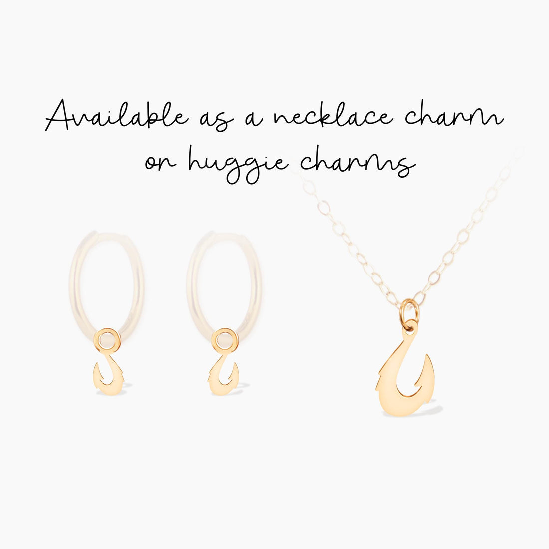 Fish Hook Pendant Necklace