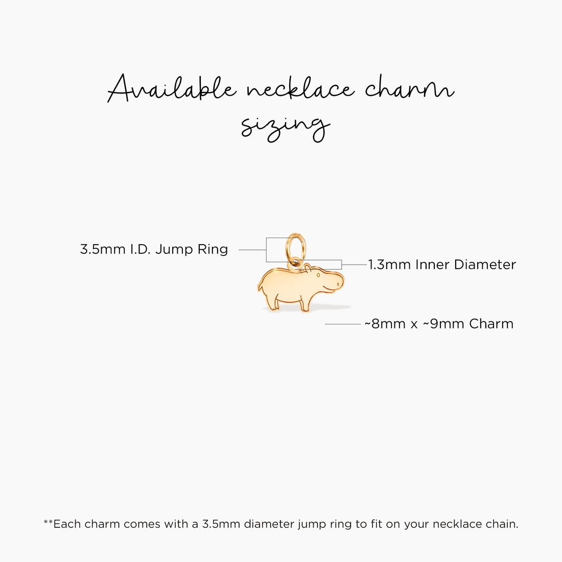 Hippo Charm Pendant