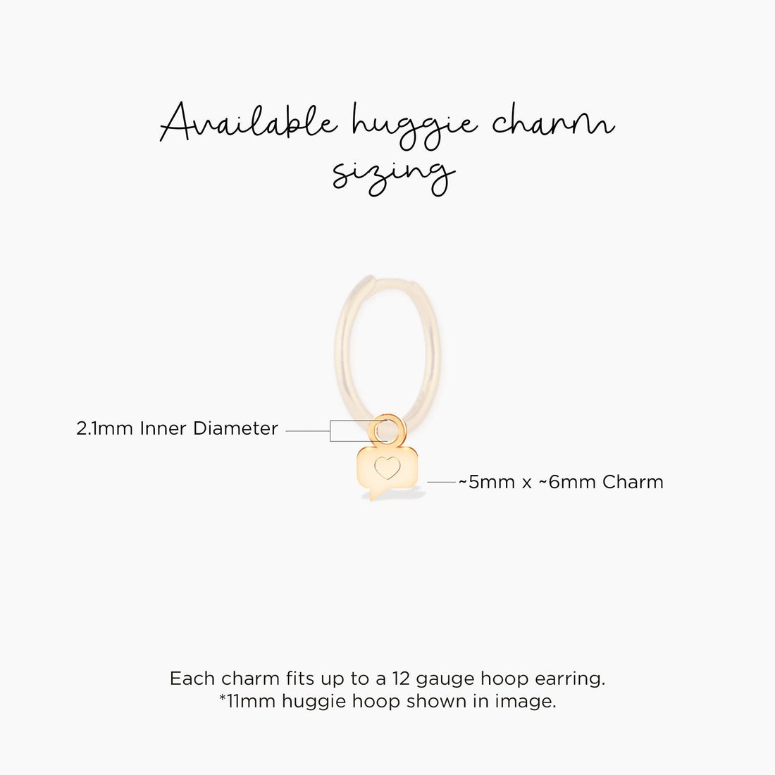 Heart Speech Bubble Charm