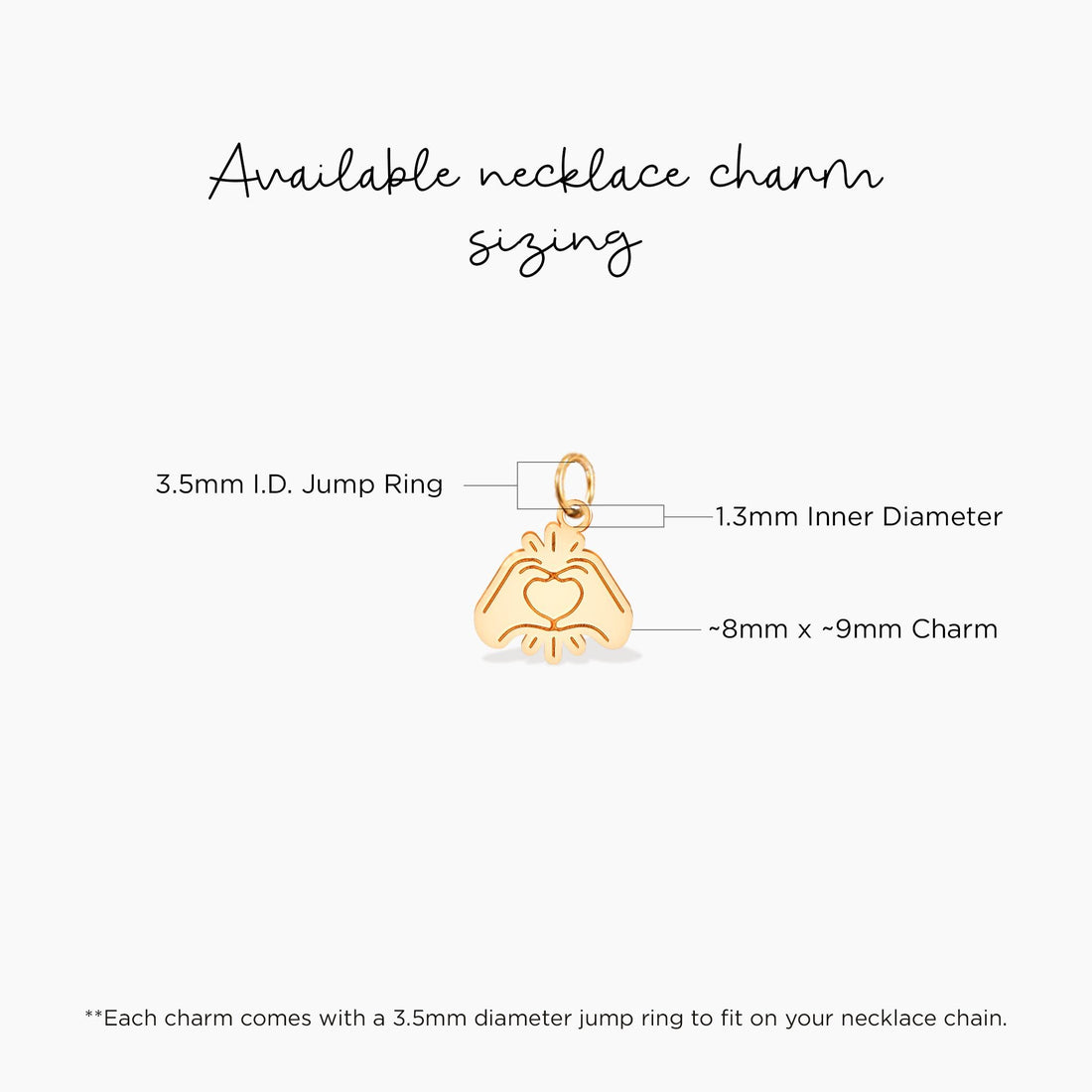 Heart Hands Charm