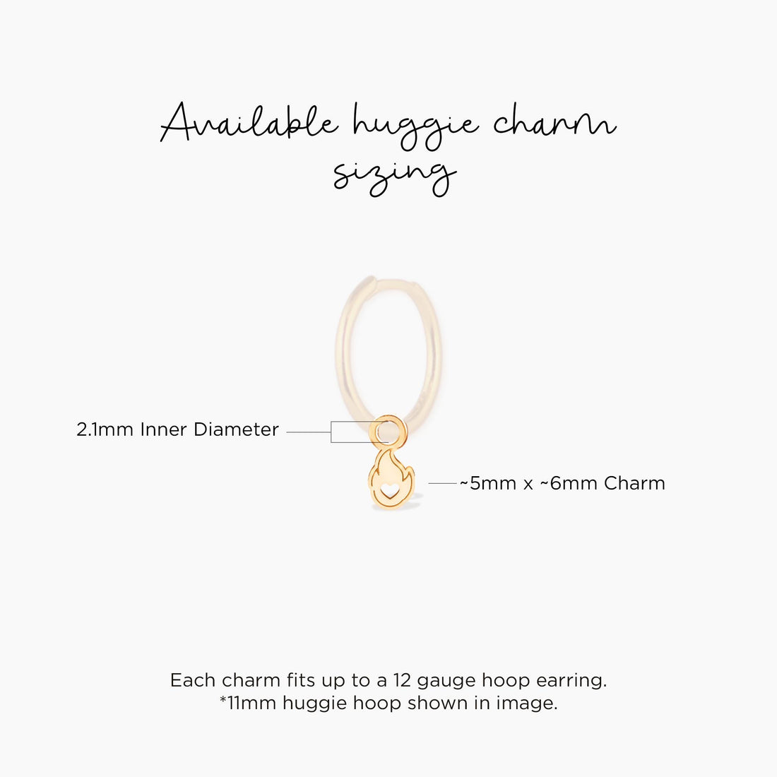 Flame Heart Charm