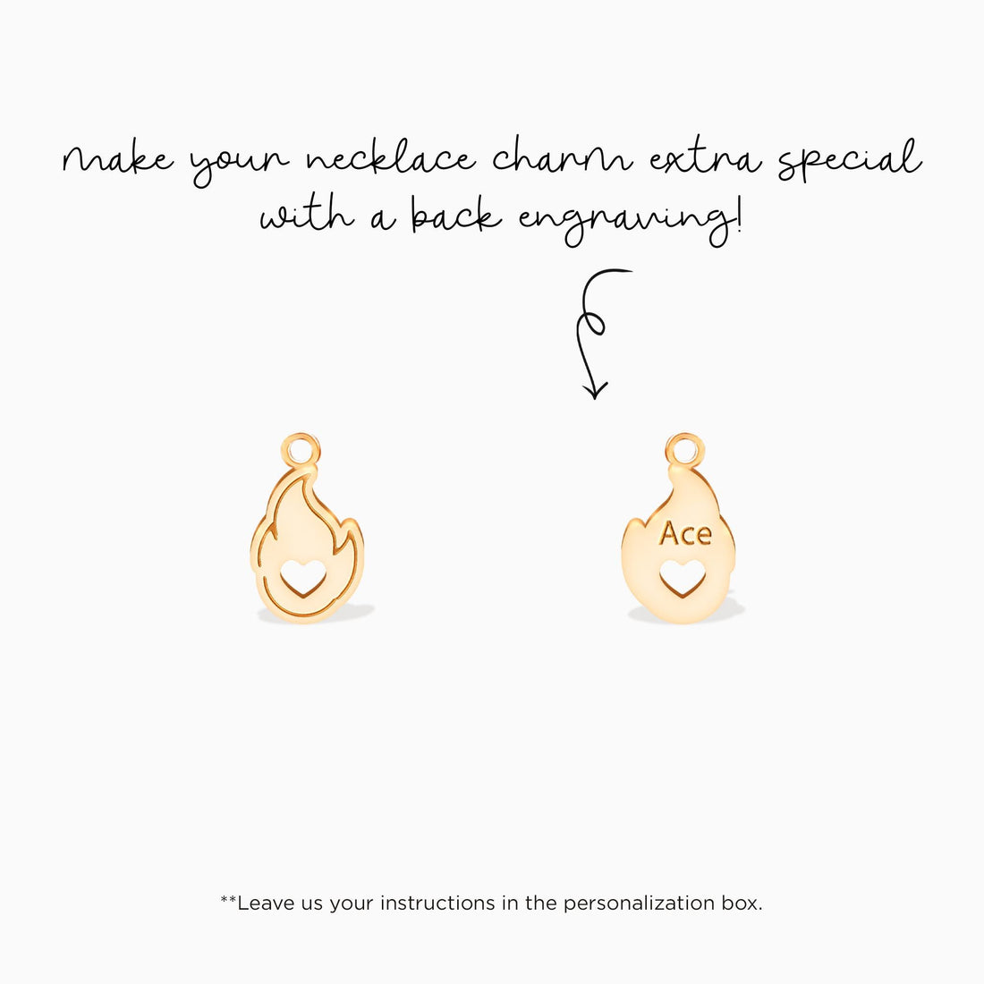 Flame Heart Charm