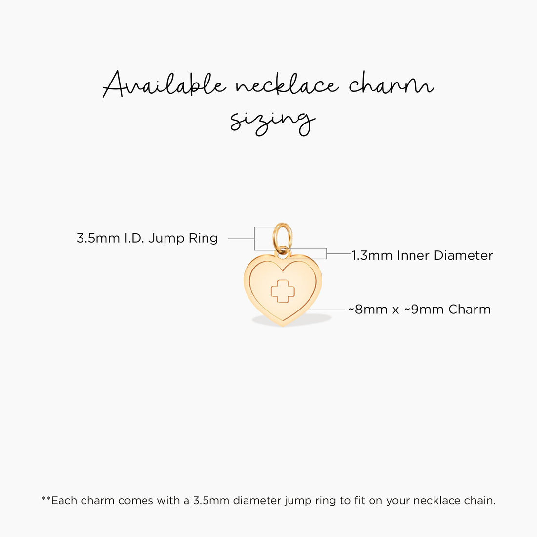 Heart Cross Charm