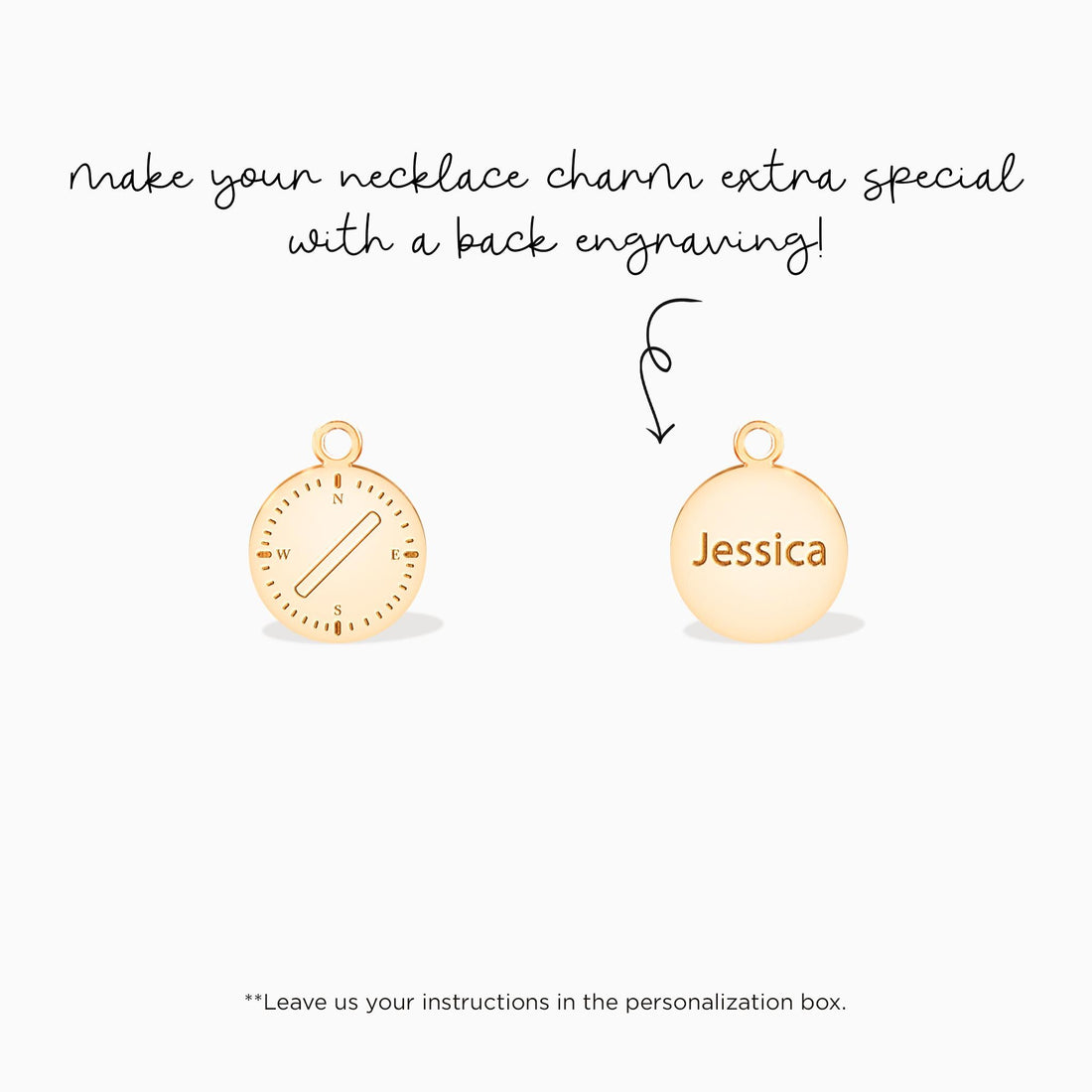 Compass Disc Charm