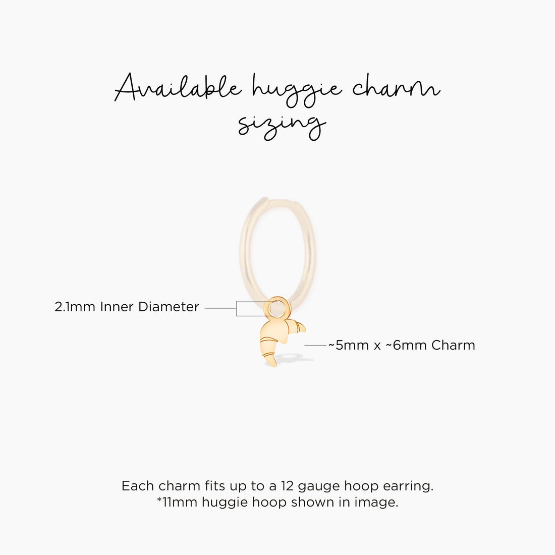 Croissant Charm Pendant