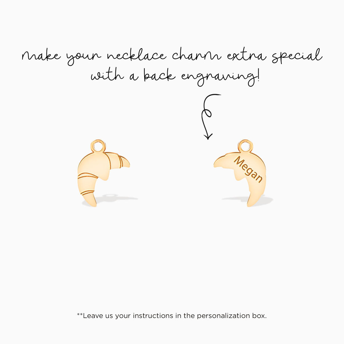 Croissant Charm Pendant