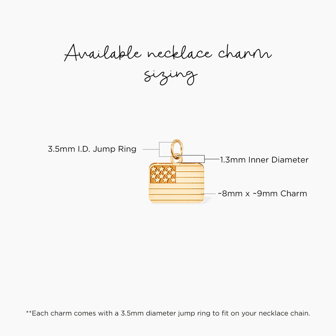 USA Flag Charm