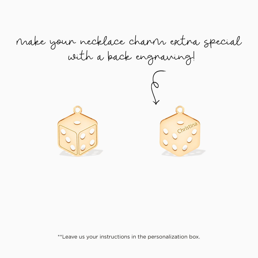 Dice With Holes Charm