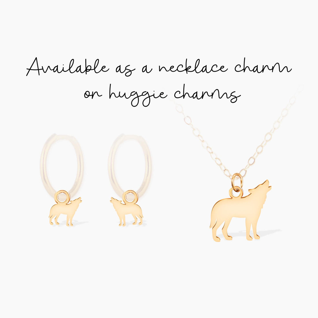 Howling Wolf Pendant Charm