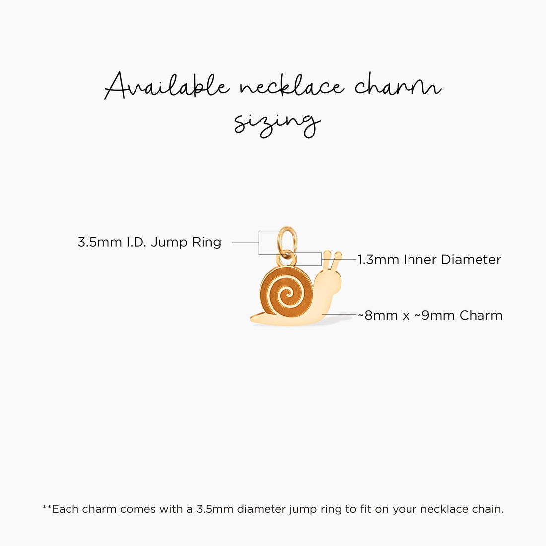 Snail Disc Charm Necklace