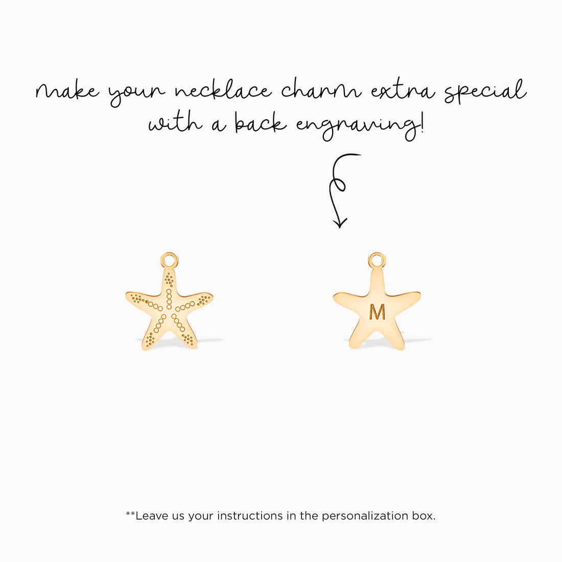 Gold Starfish Charm