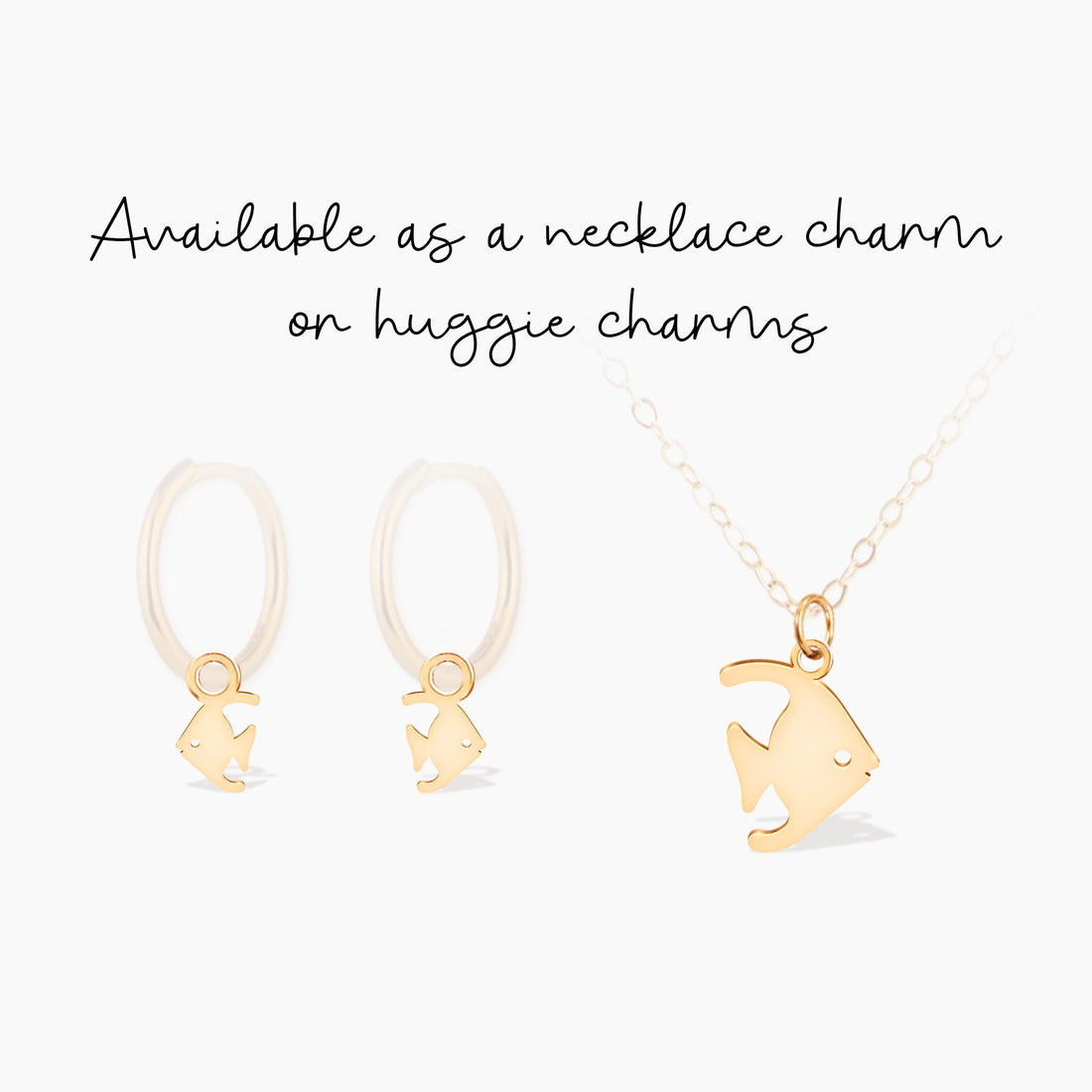 Angelfish Silhouette Charm