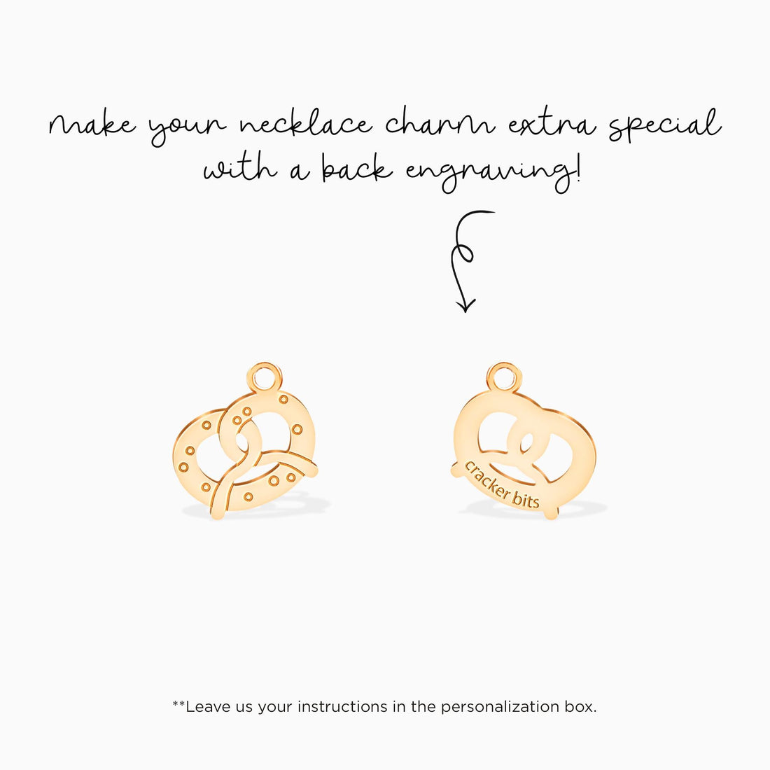 Pretzel Pendant Necklace