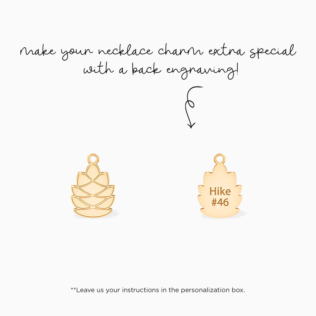 Gold Pinecone Pendant Charm
