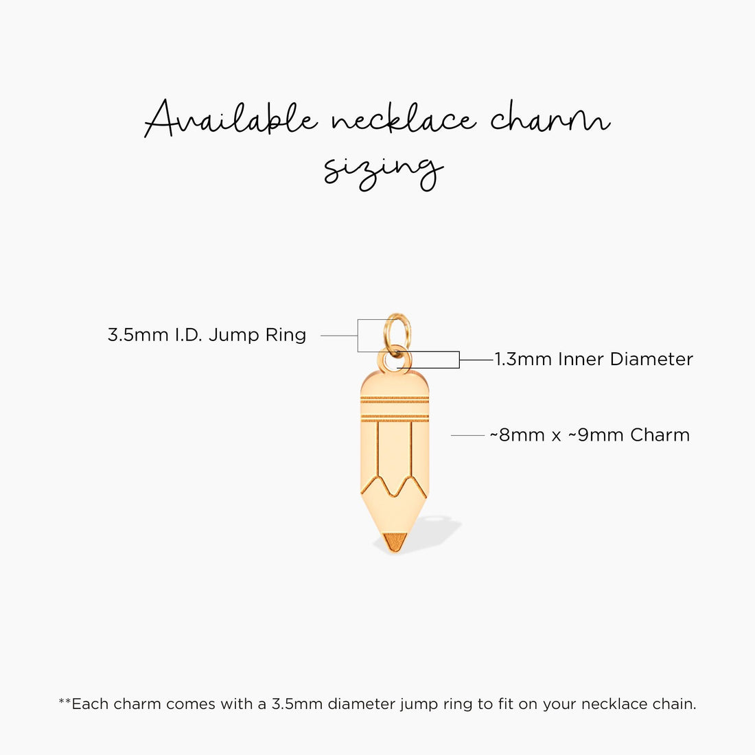 Pencil Charm Earrings