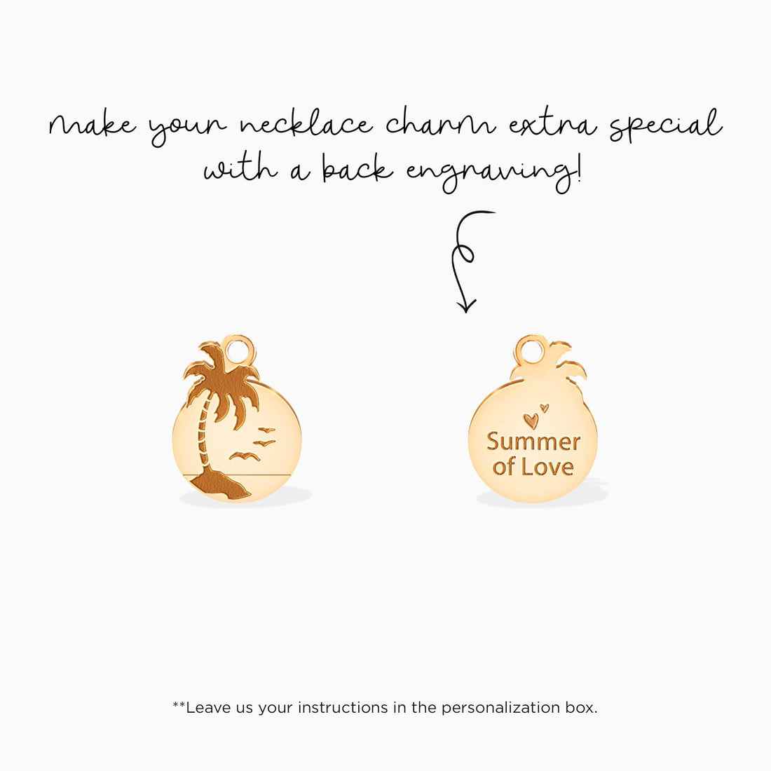 Palm Tree Pendant Necklace