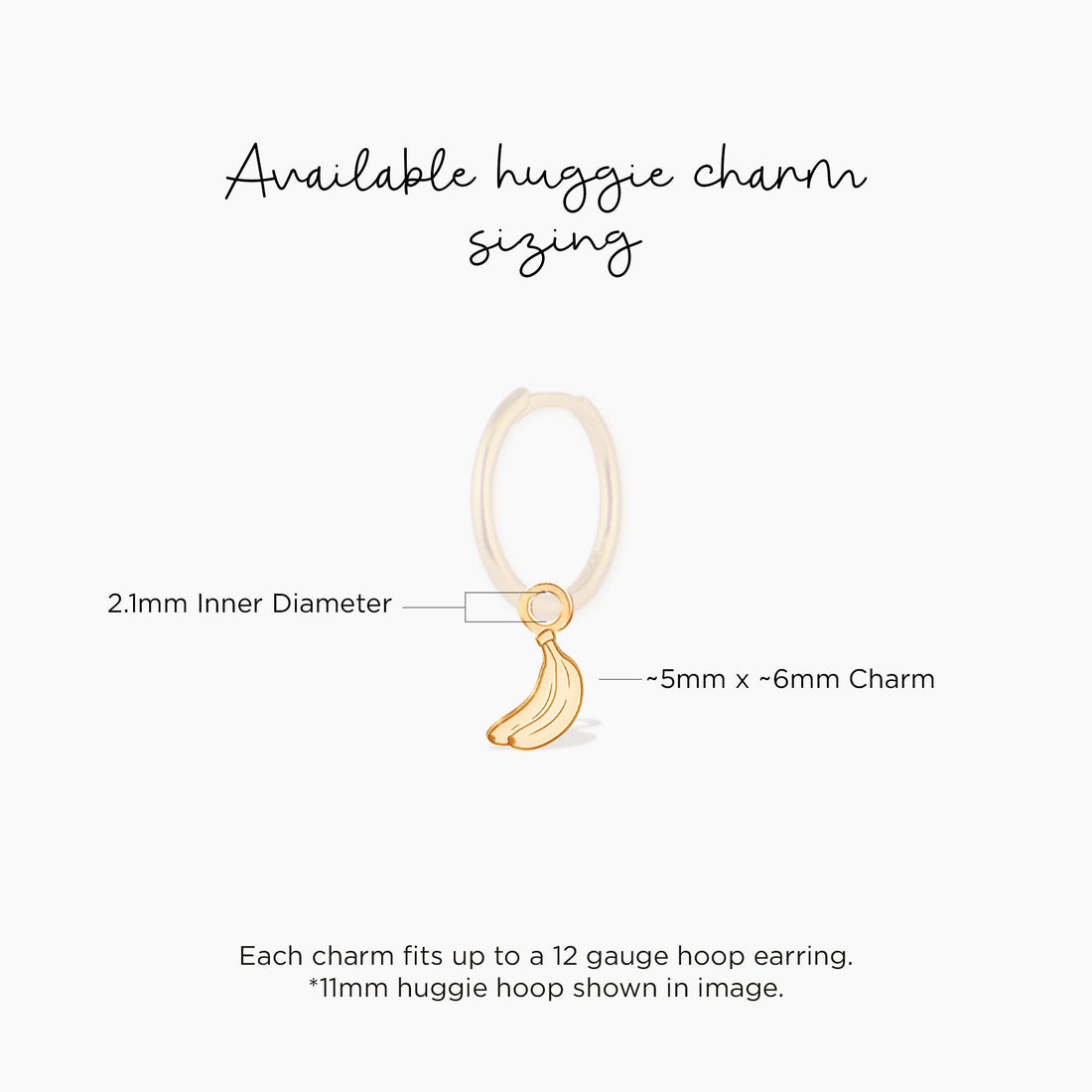 Banana Charm Earrings