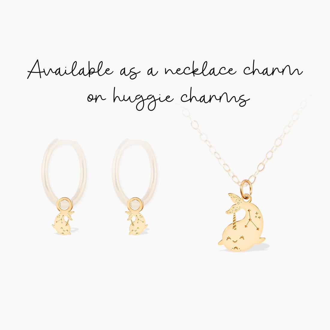 Happy Narwhal Charm