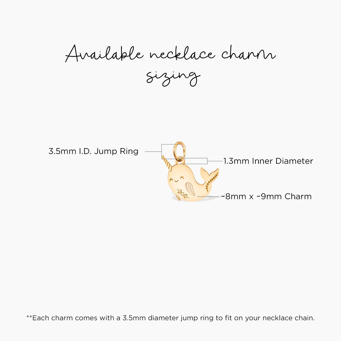 Dainty Narwhal Charm