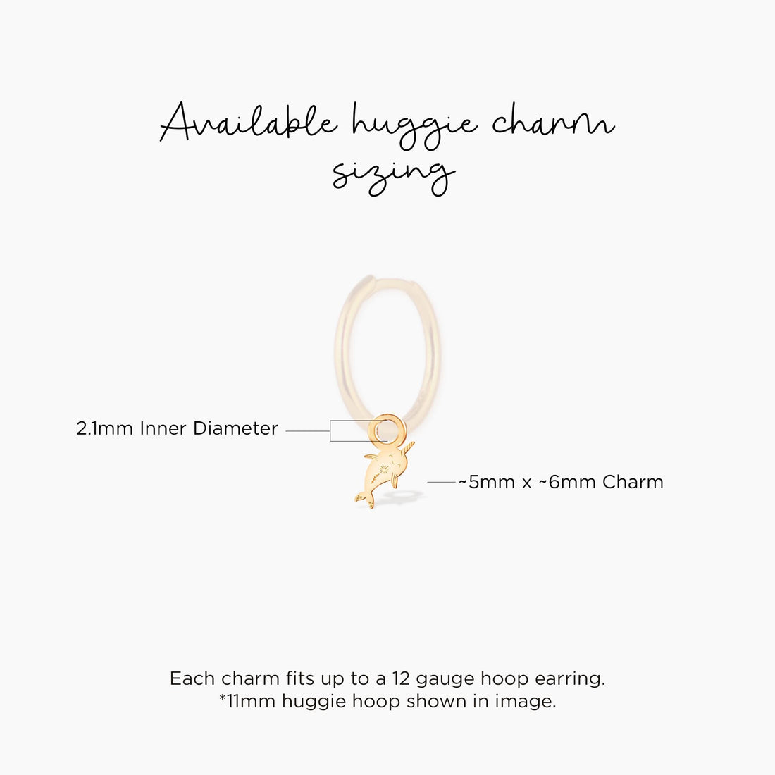 Happy Narwhal Charm