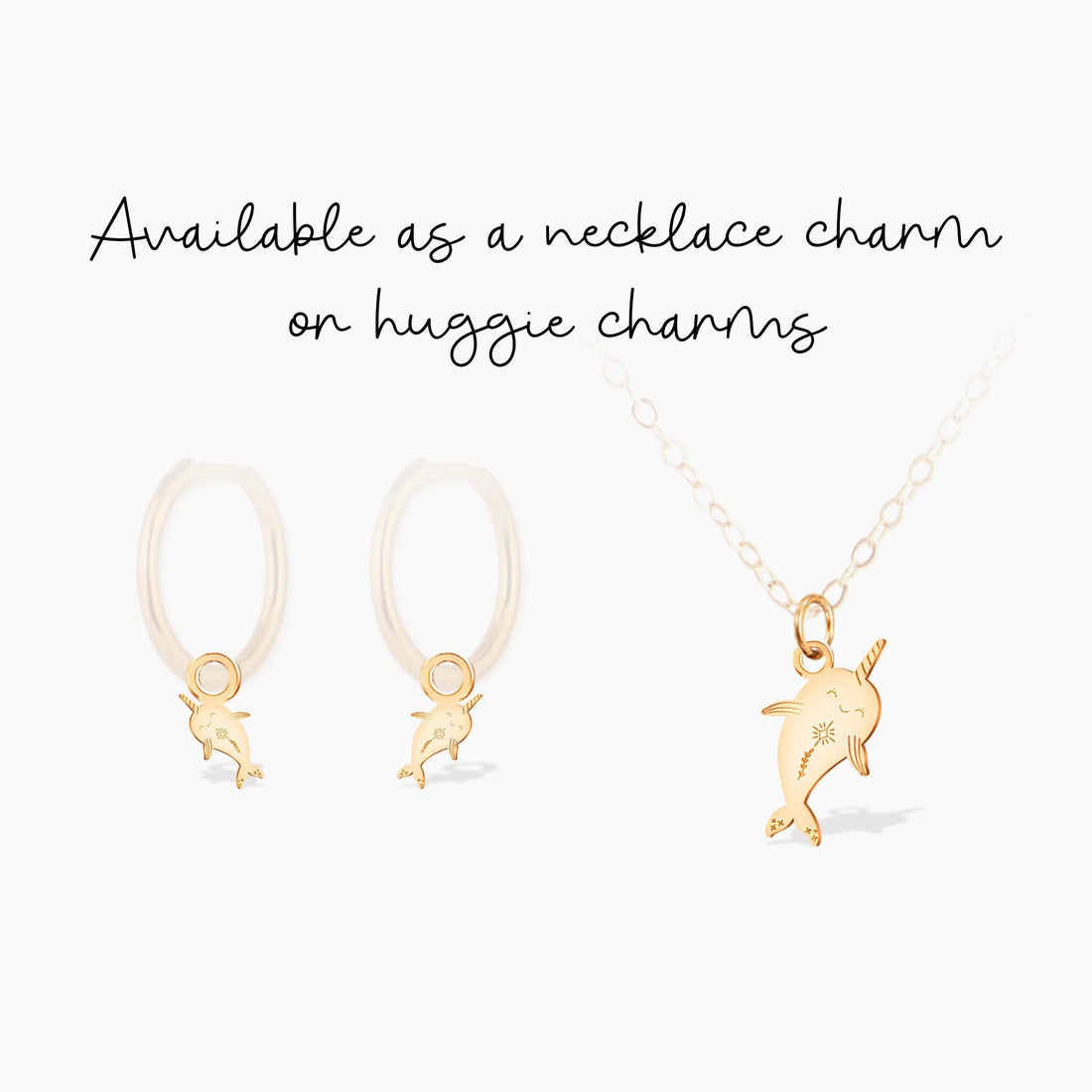 Happy Narwhal Charm