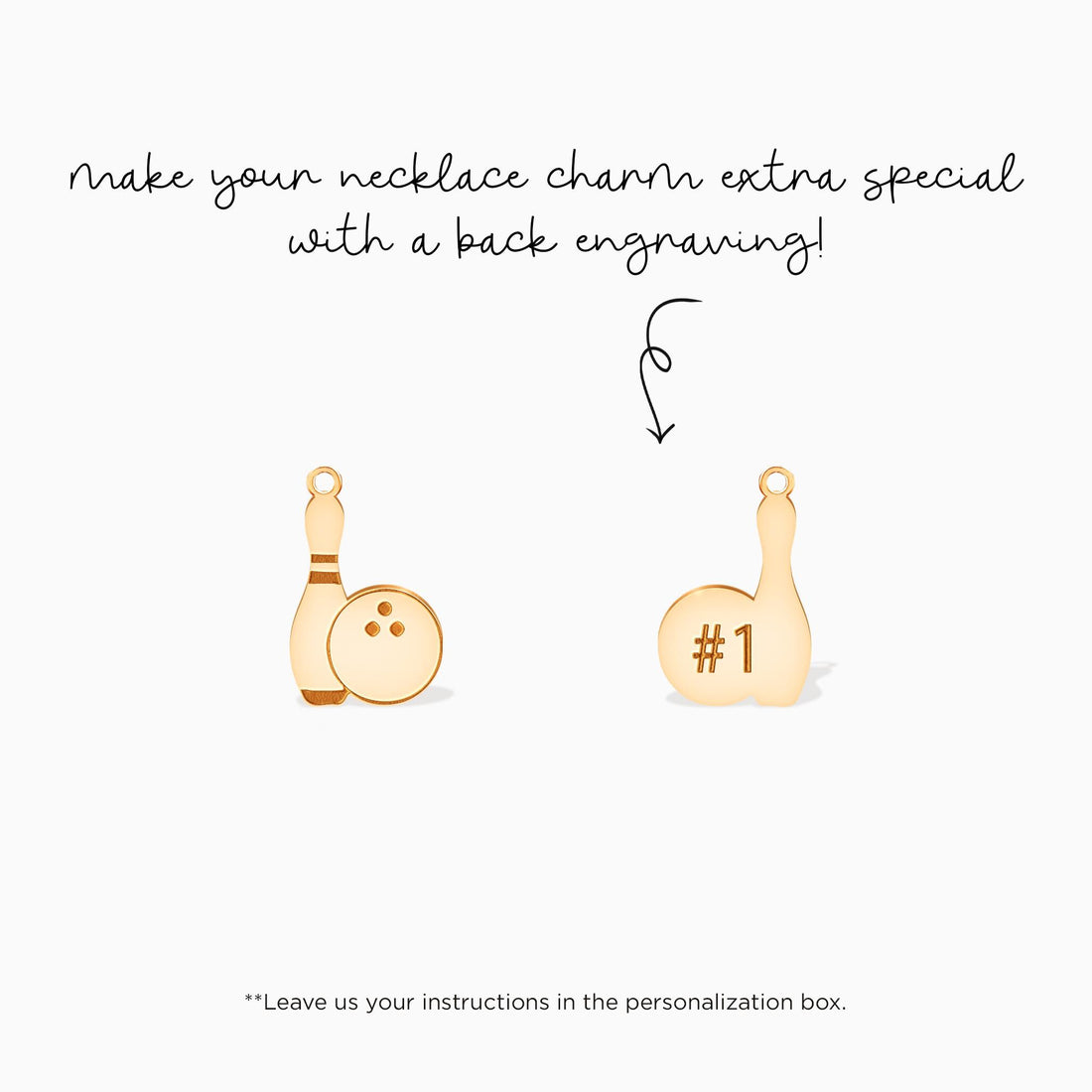 Bowling Pin And Ball Charm