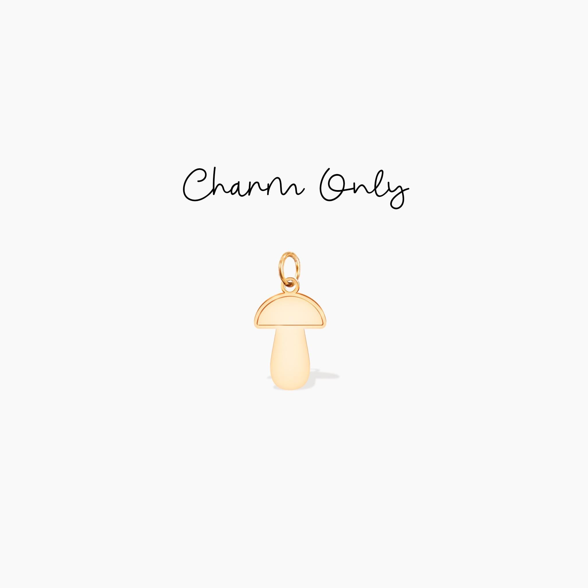 Gold Mushroom Charm