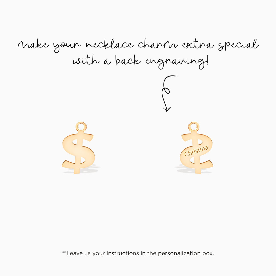Dollar Sign Charm Pendant