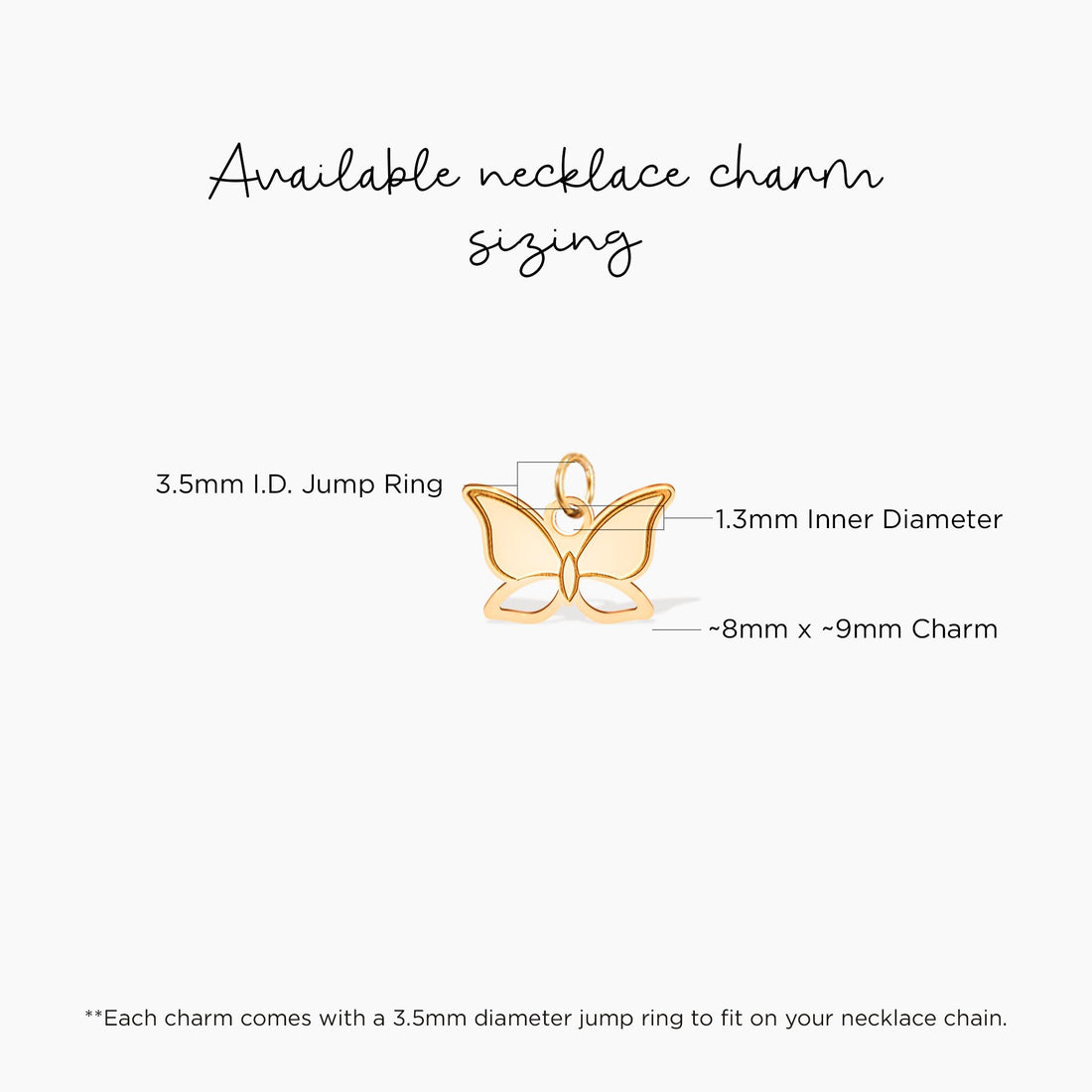 Cutout Butterfly Charm