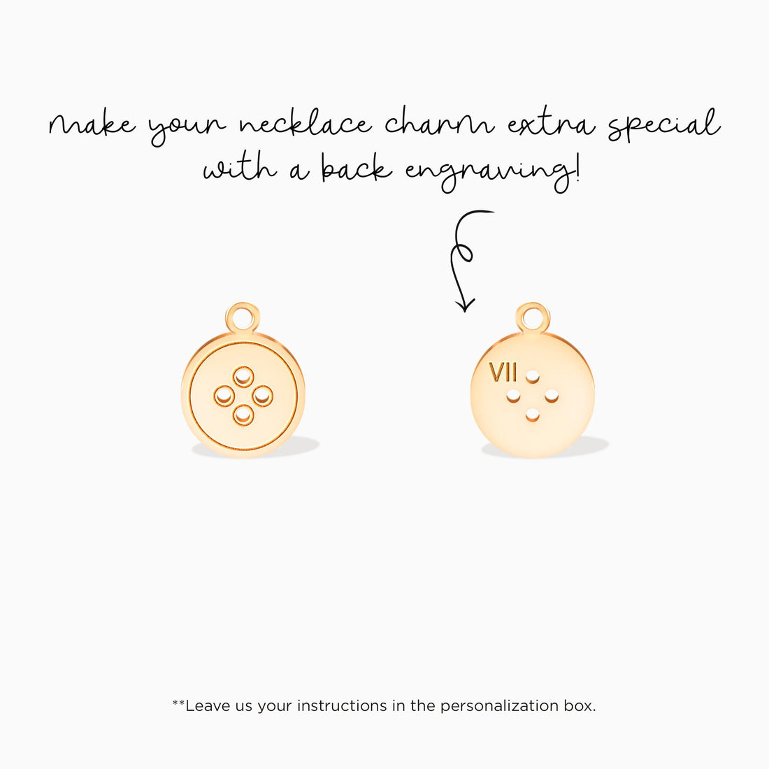 Button Charm Pendant