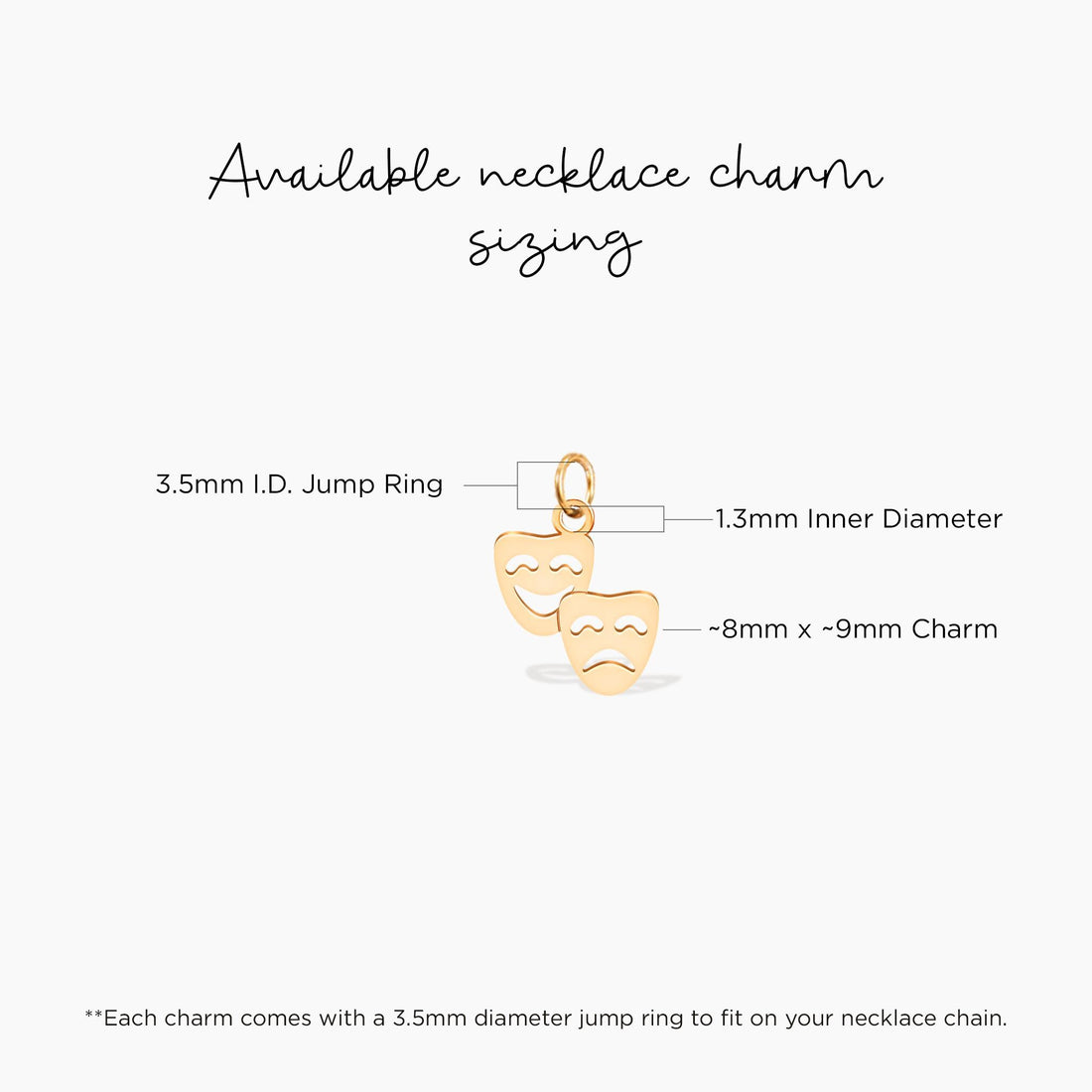 Gold Theatre Masks Charm