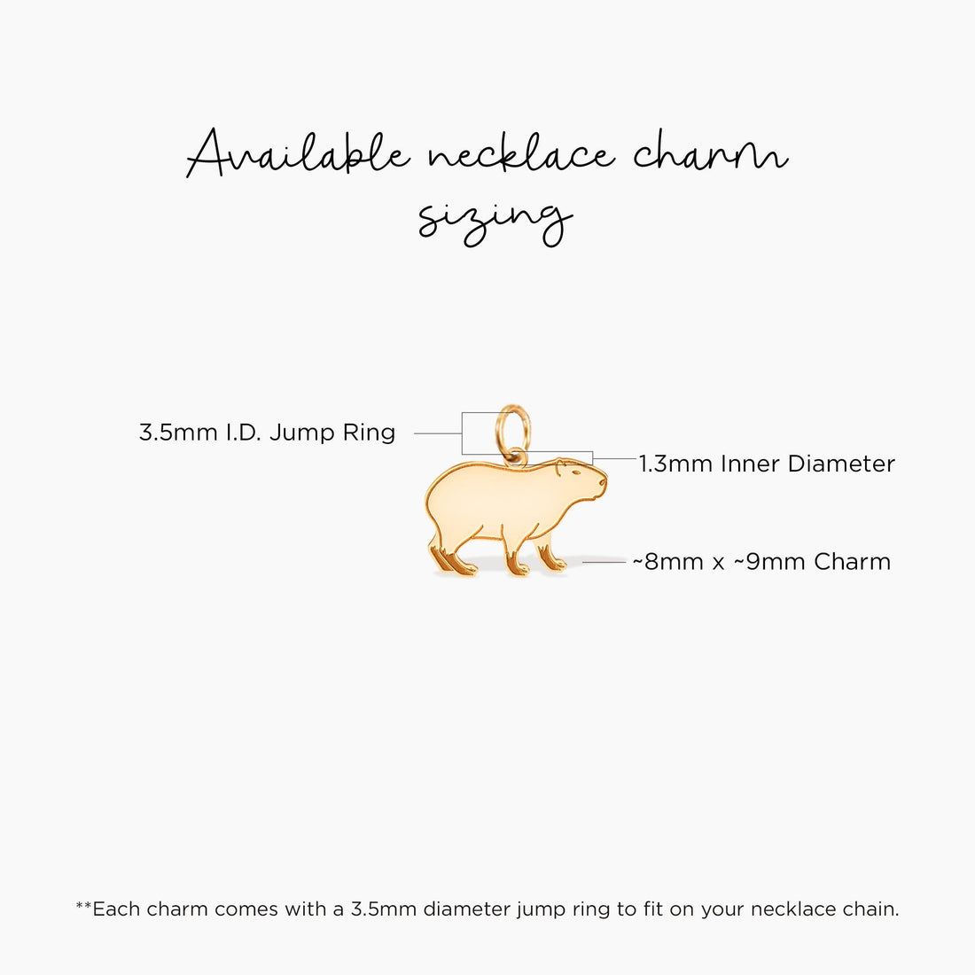 Capybara Charm Pendant
