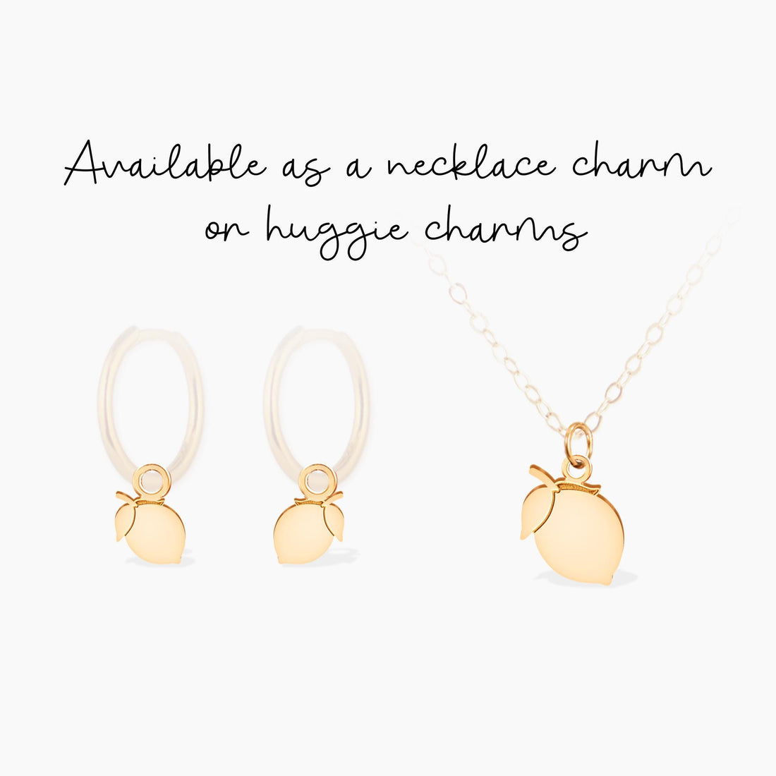 Gold Lemon Fruit Charm