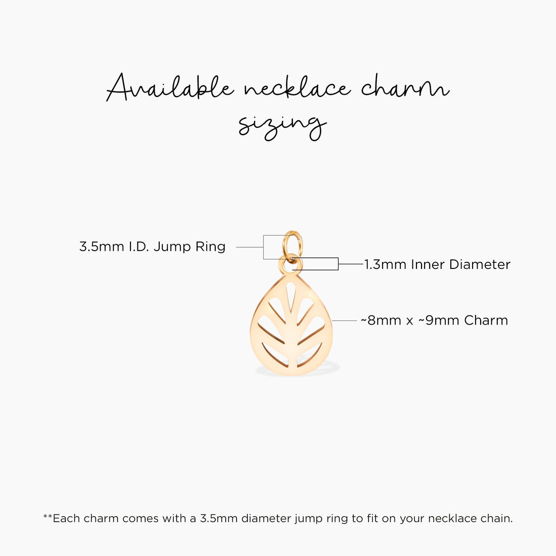 Teardrop Leaf Pendant Necklace