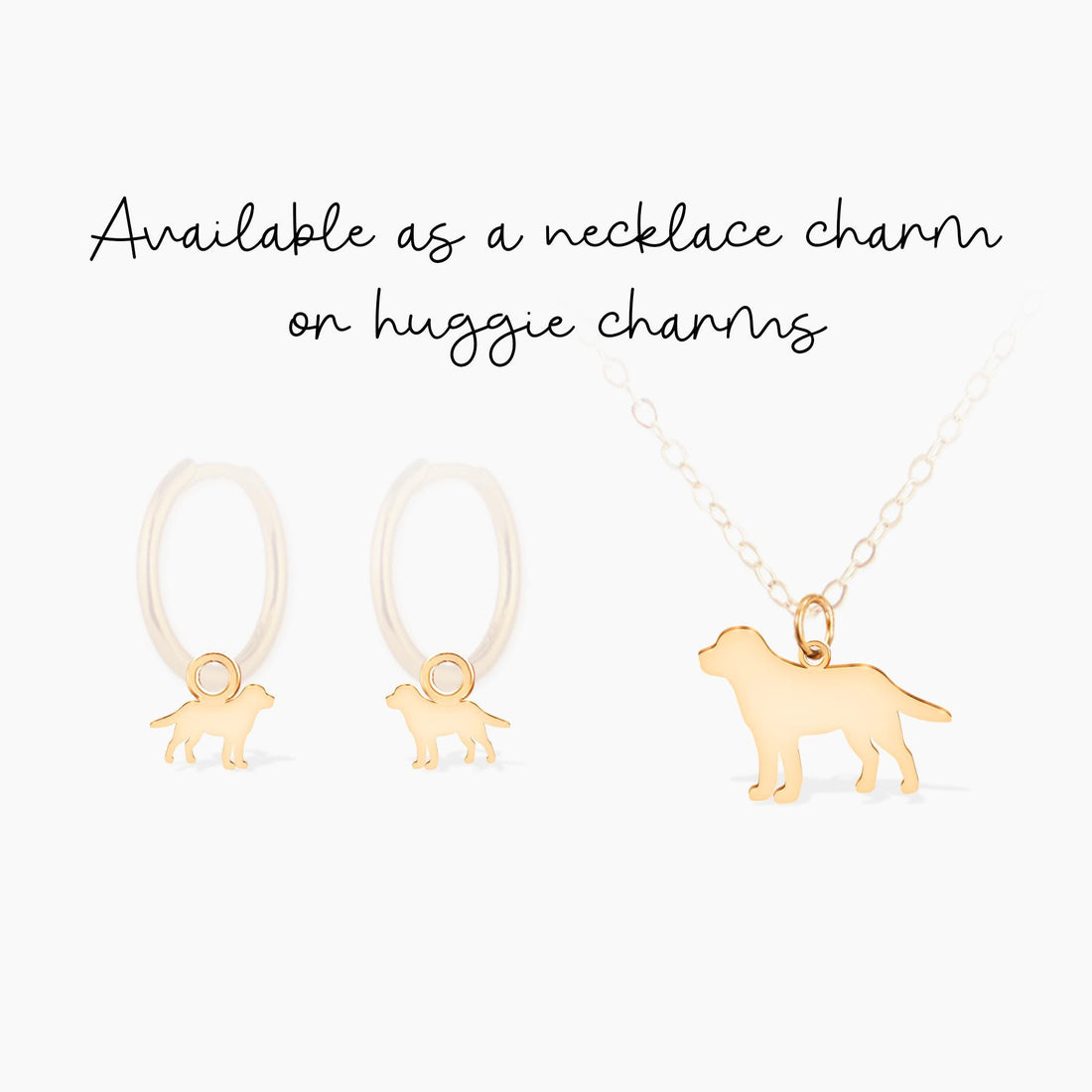 Labrador Retriever Silhouette Charm