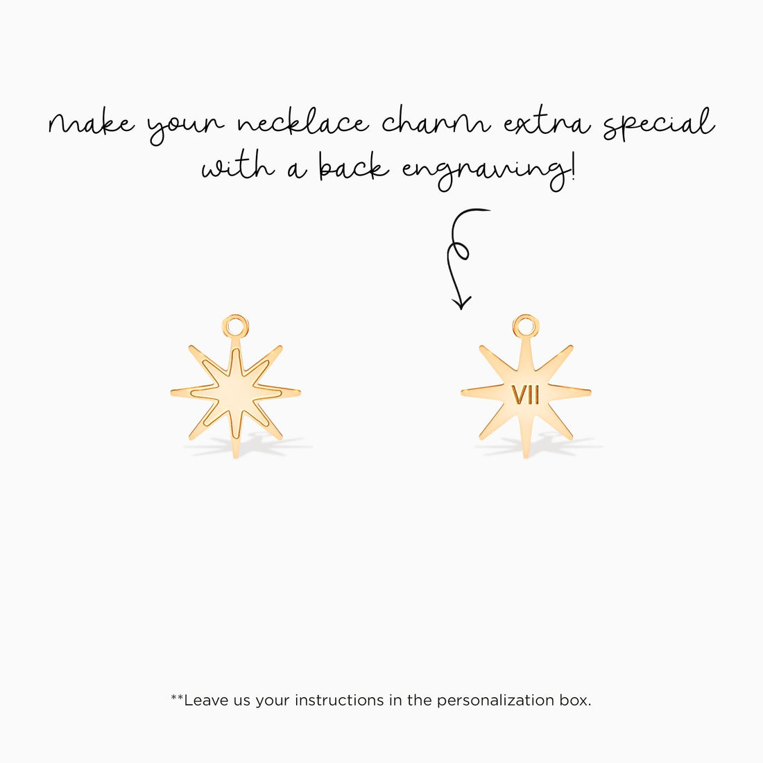 Eight Point Starburst Charm