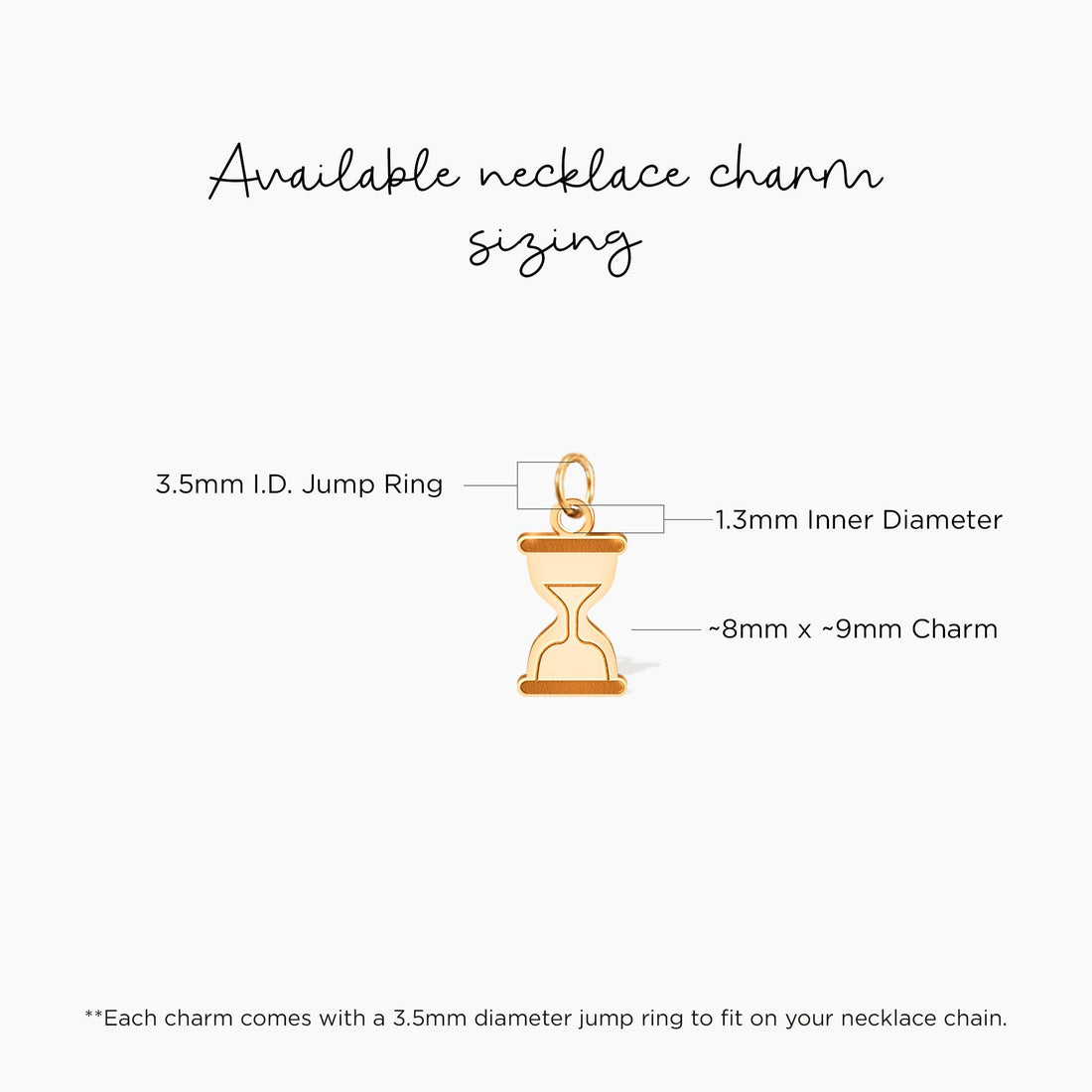 Hourglass Sand Timer Charm