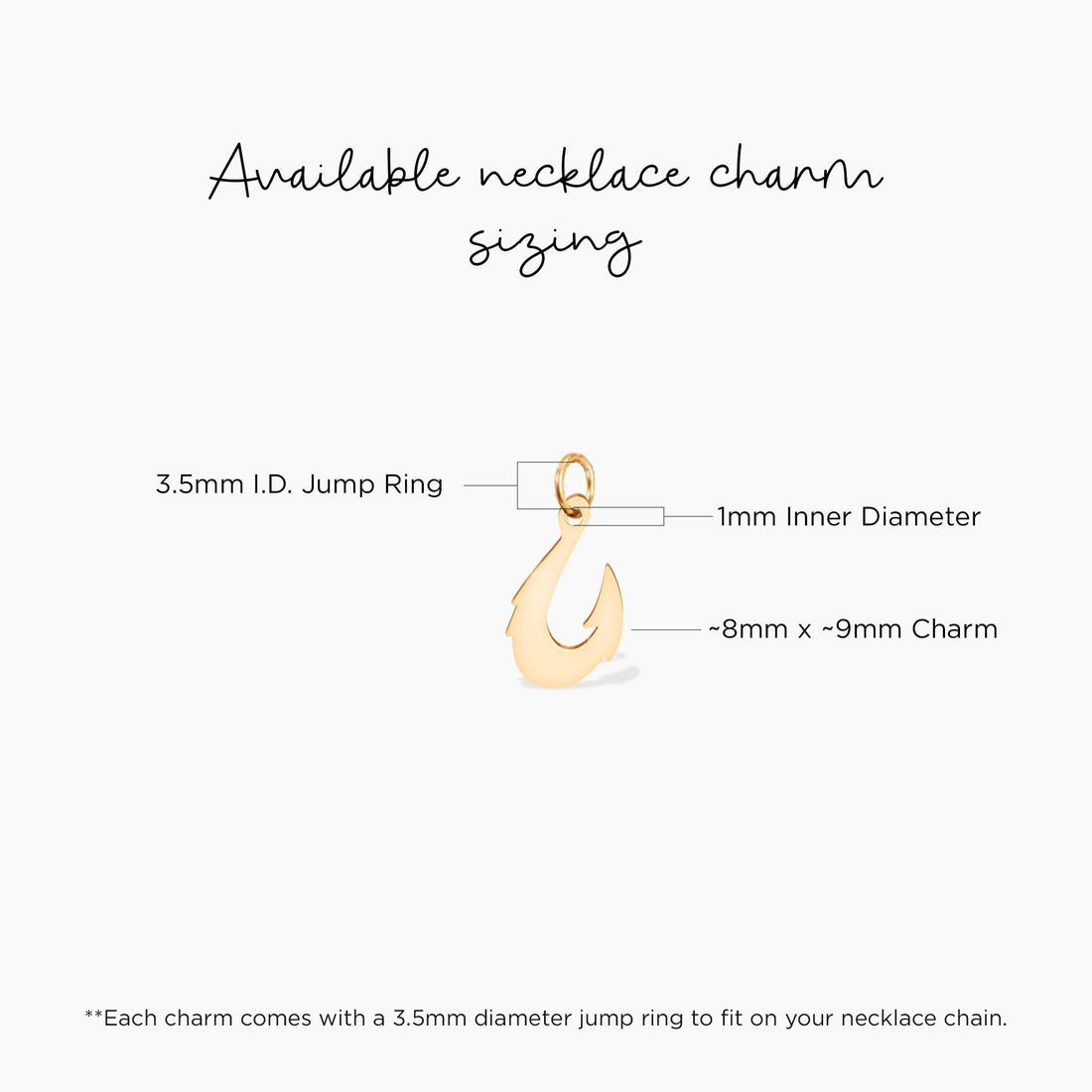 Fish Hook Pendant Necklace