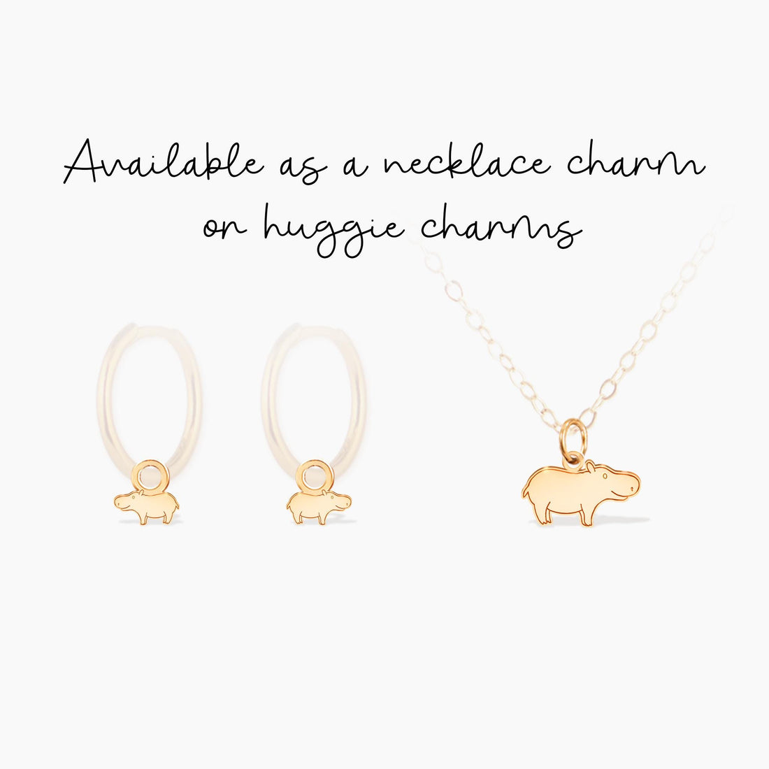 Hippo Charm Pendant