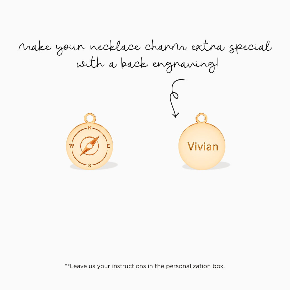 Compass Disc Charm