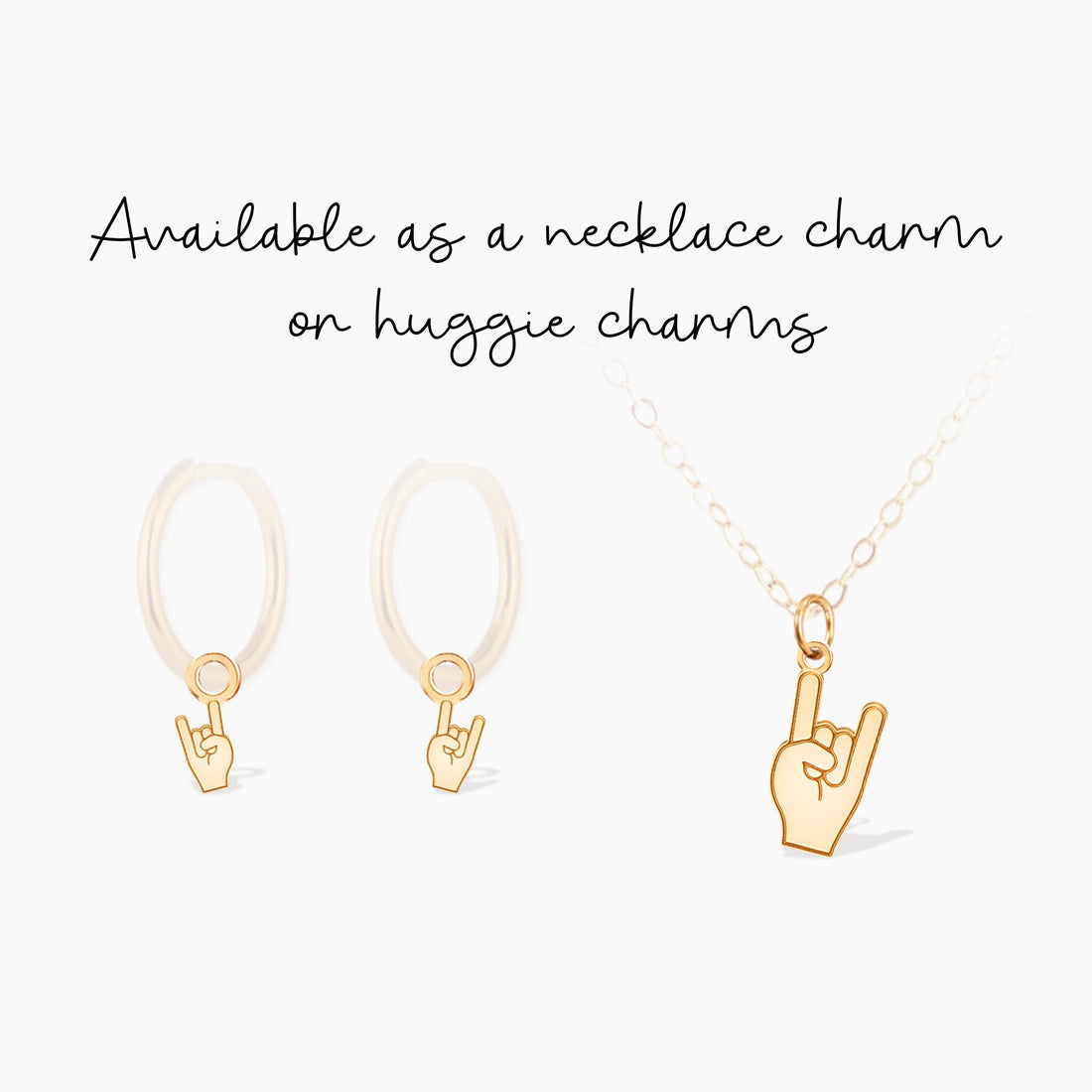 Hand Sign Pendant Necklace