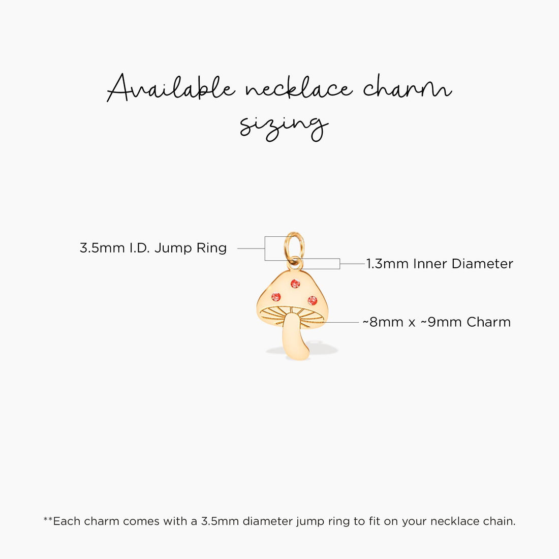 Mushroom Stone Charm