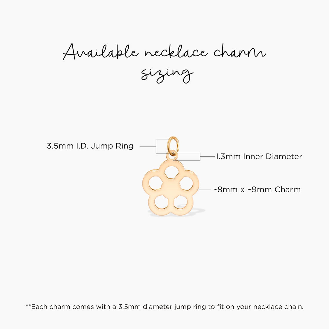 Flower Pendant Charm