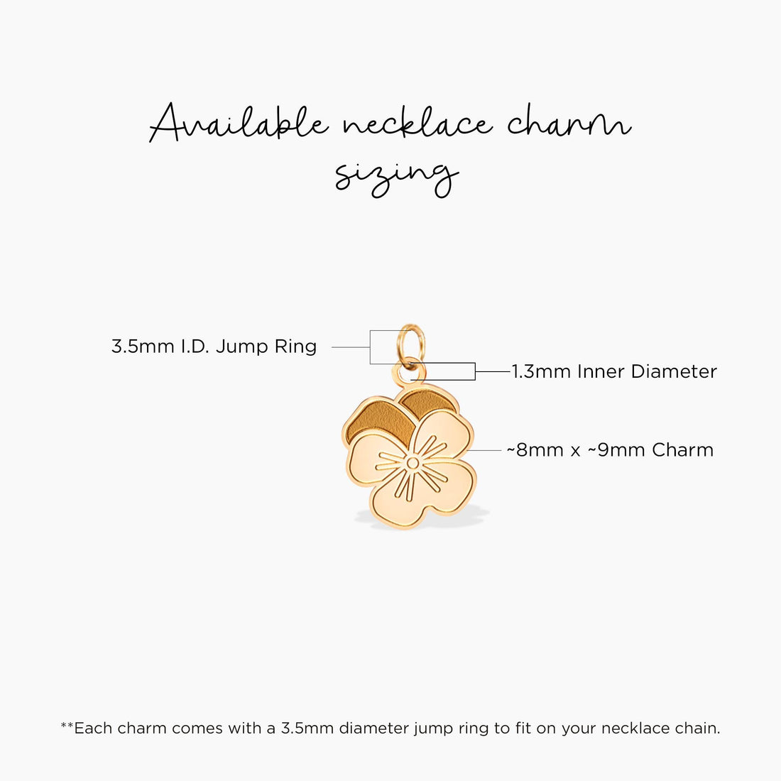 Pansy Flower Pendant Necklace