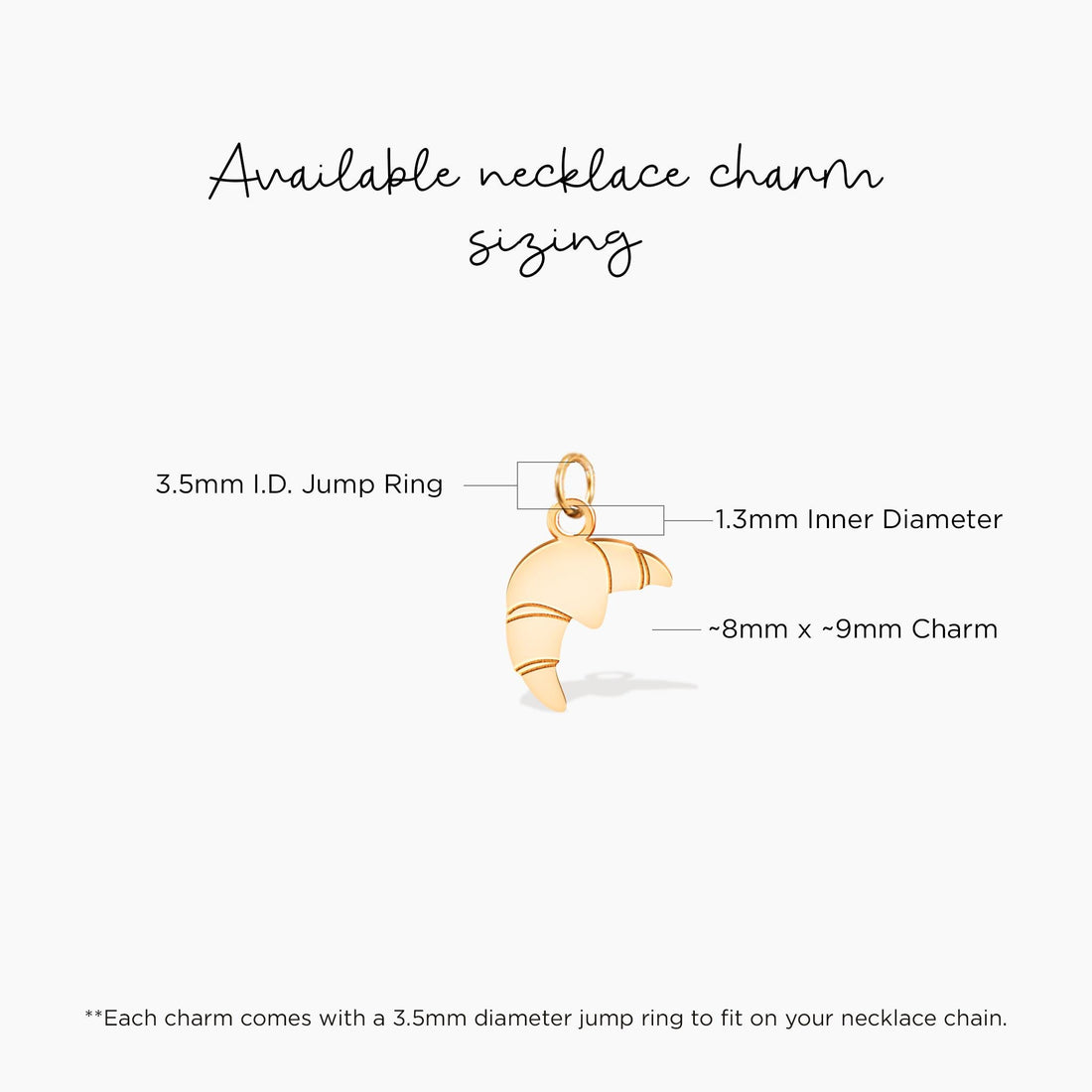 Croissant Charm Pendant