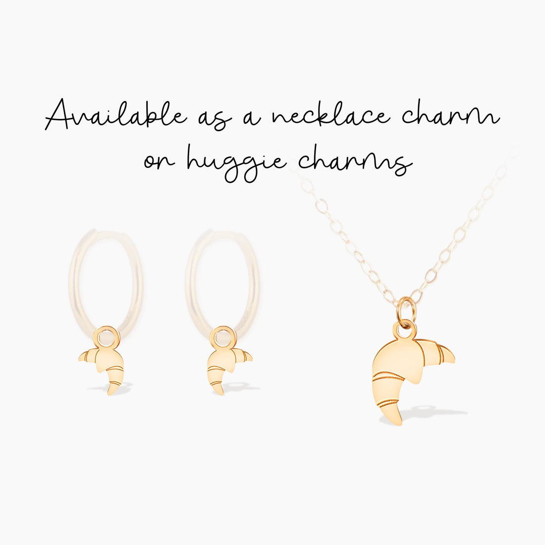 Croissant Charm Pendant