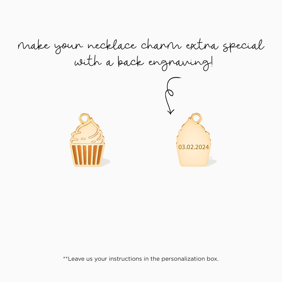 Cupcake Pendant Necklace