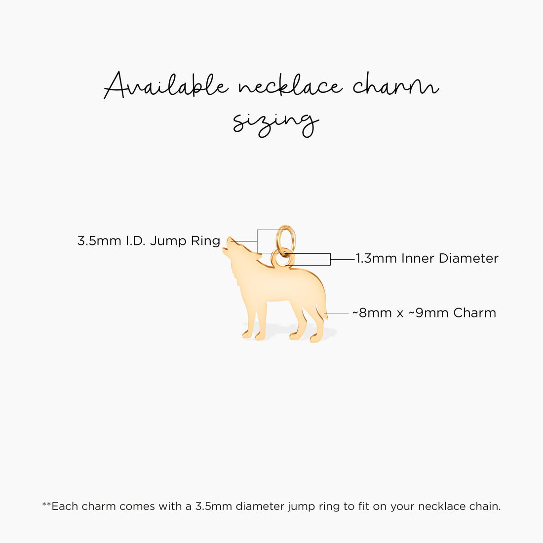 Howling Wolf Pendant Charm